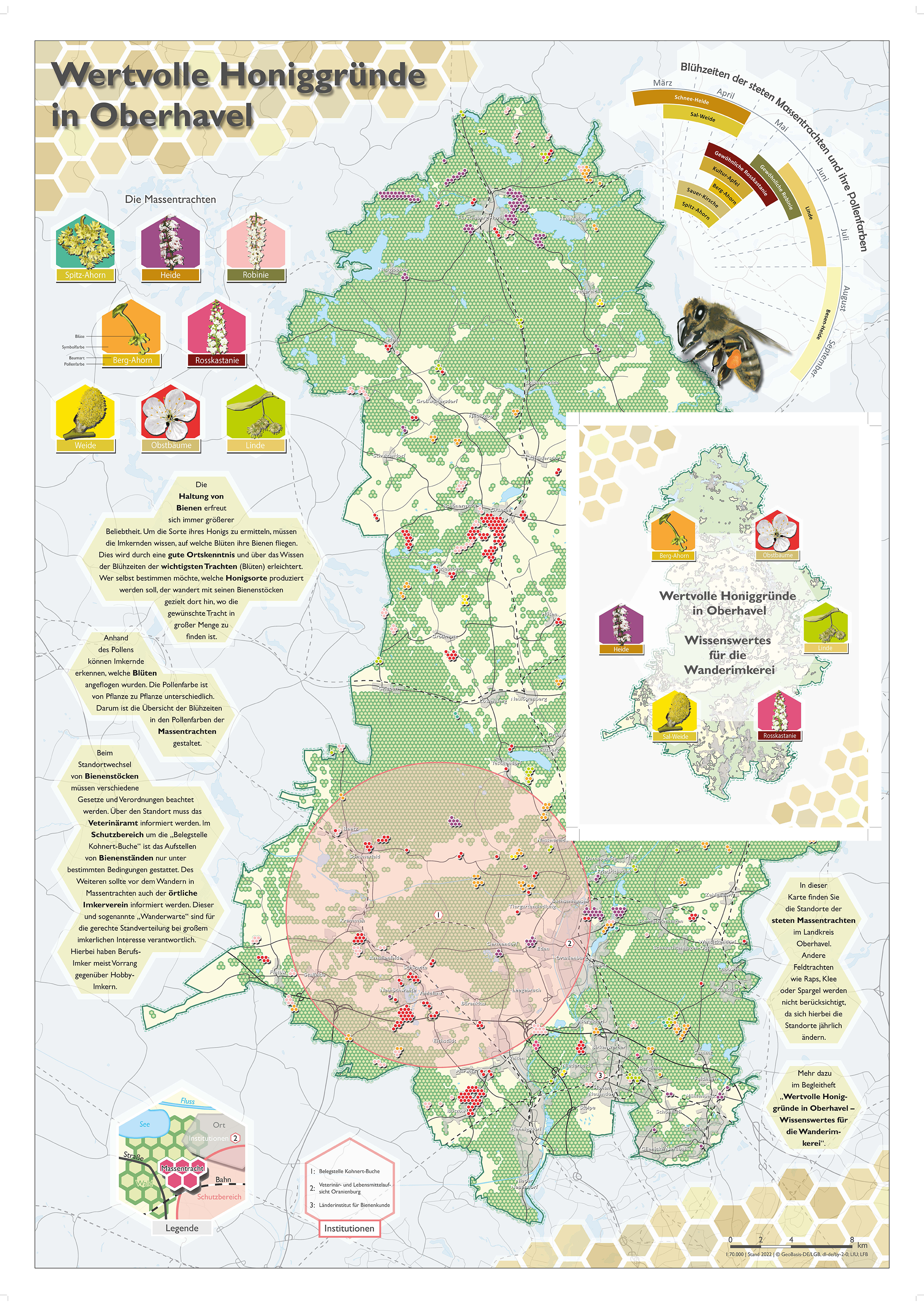 Grafik: Wertvolle Honiggründe in Oberhavel