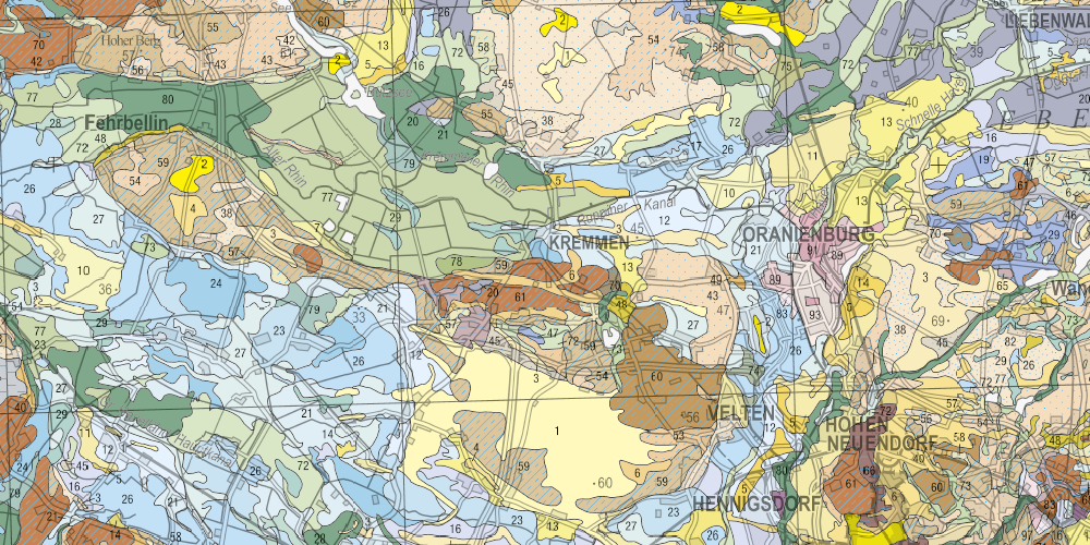 Ausschnitt Übersichtskarte Bodengeologie 1:300.000