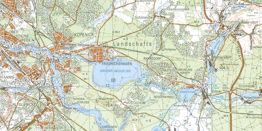 NVA Topographische Karte M-33-26-B-d "Leisnig-Fischendorf" 1:25000 ehemals VVS
