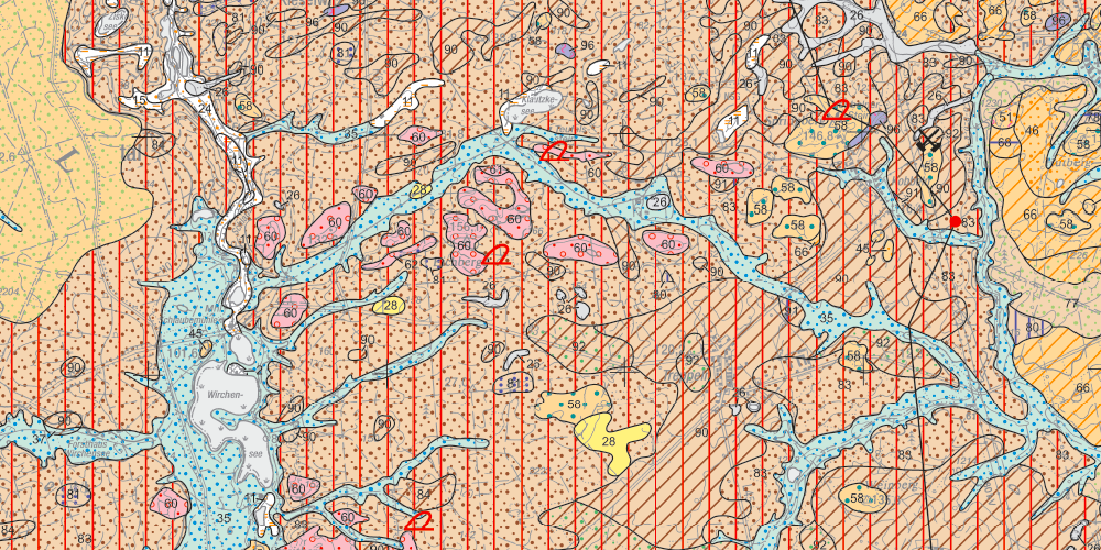 Vorschau Geologische Karte 1:50.000 Auschnitt Geologische Karte 1:50.000