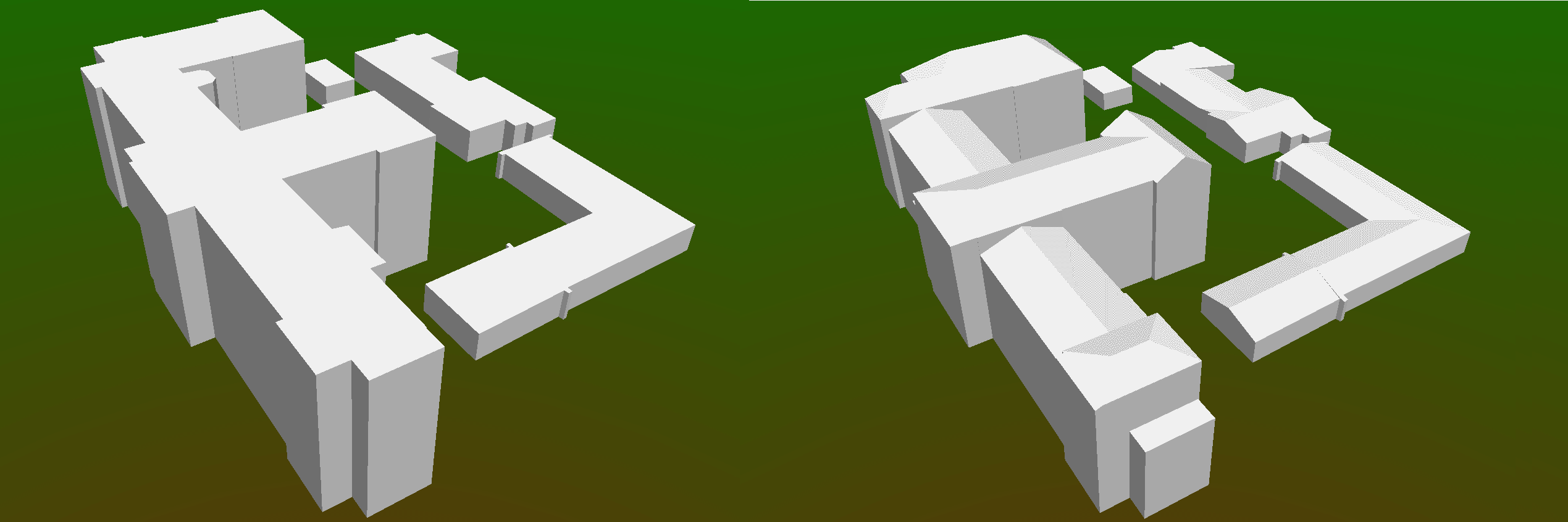 Ausschnitt 3D-Gebäudemodelle