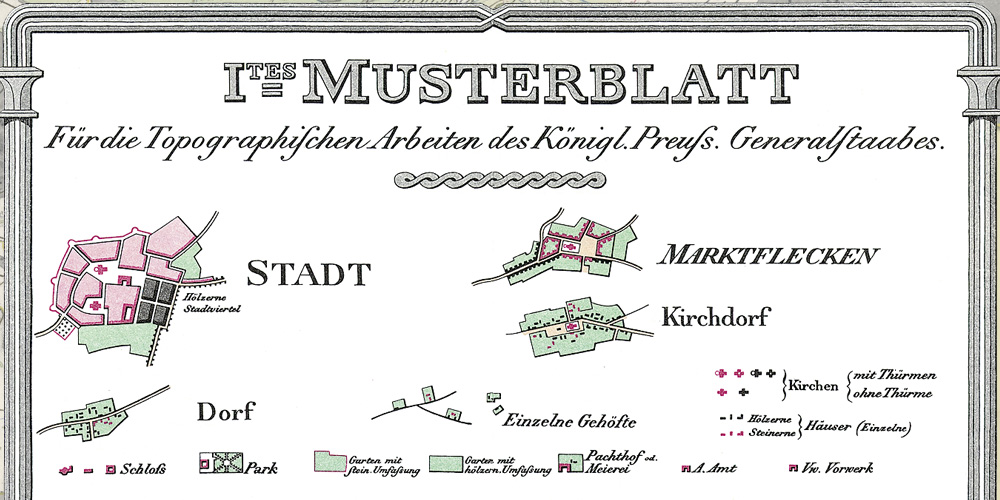 Vorschau Musterblatt des königl. Preußischen Generalstabs