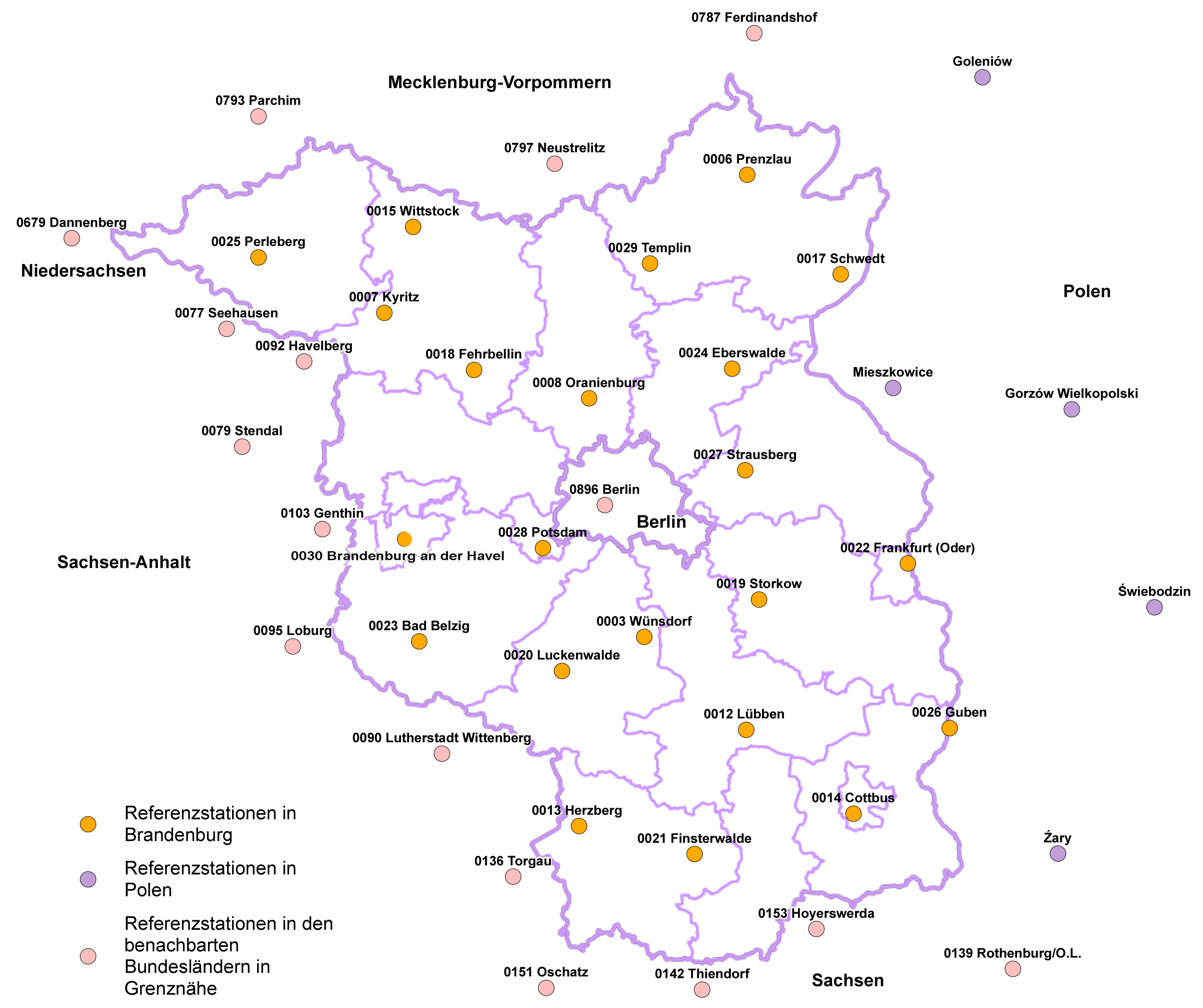 SAPOS-Referenzstationen 2020 SAPOS-Referenzstationen 2020