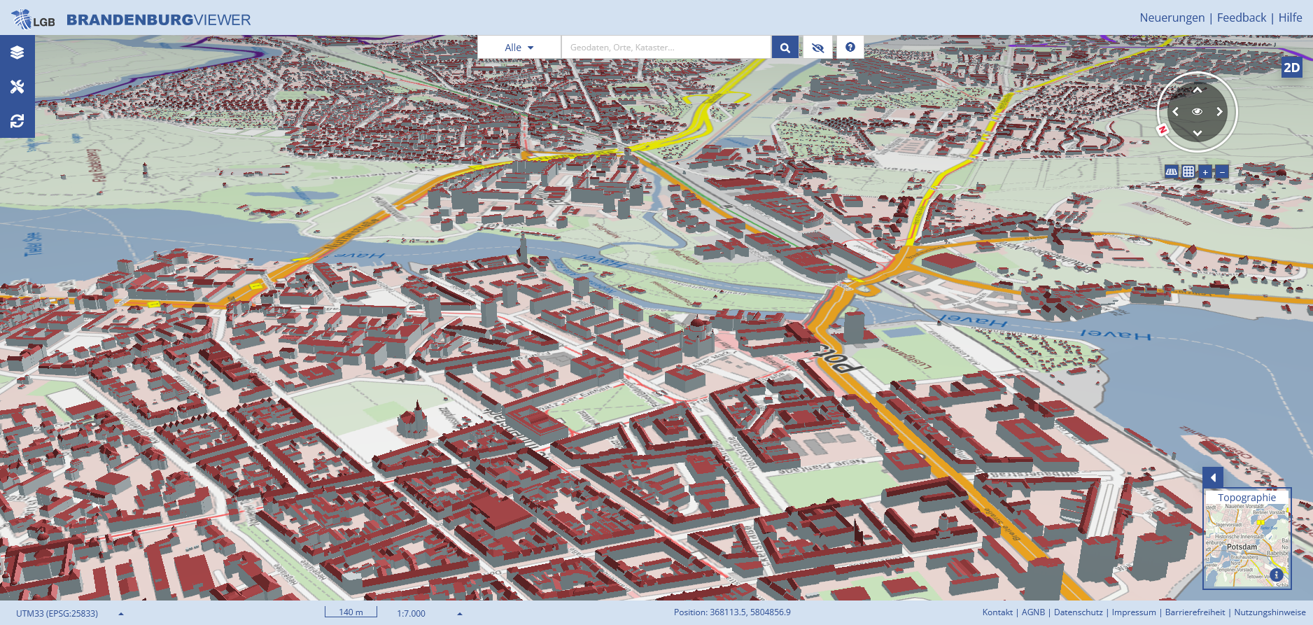 Screenshot BRANDENBURGVIEWER 3D