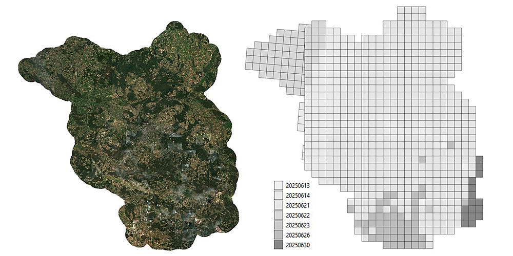 Screenshot: Sentinel-2-RGB-Mosaik