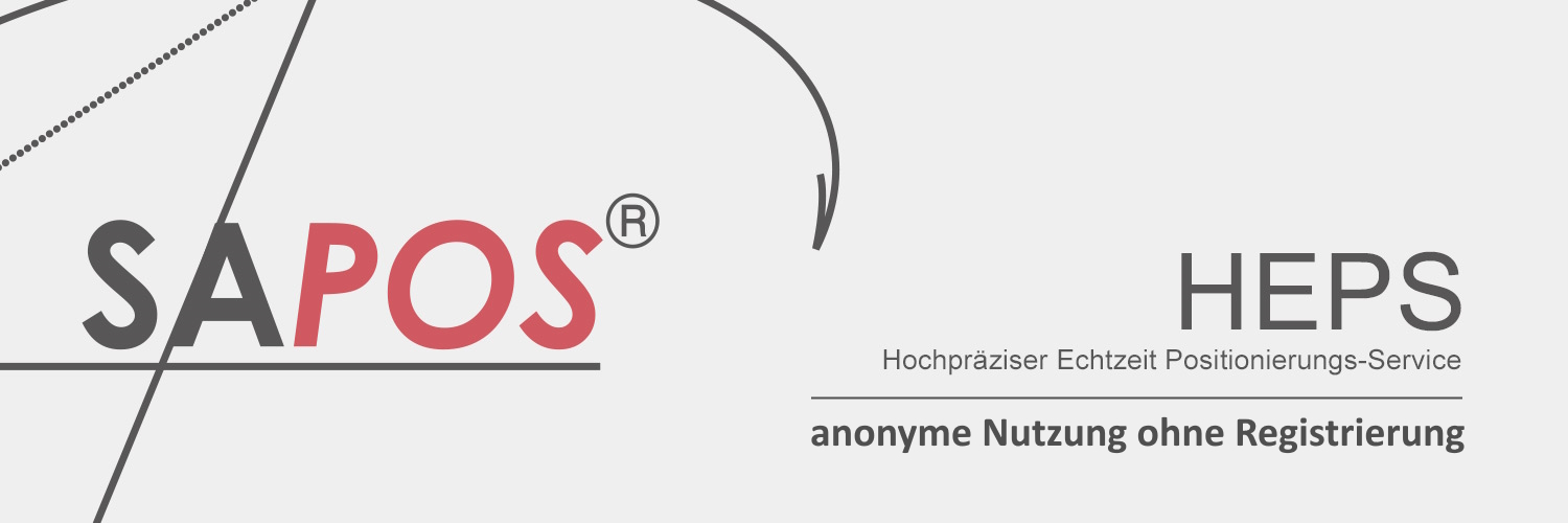 Startbild SAPOS HEPS anonyme Nutzung Startbildtext SAPOS HEPS für anonyme Nutzung ohne Registrierung