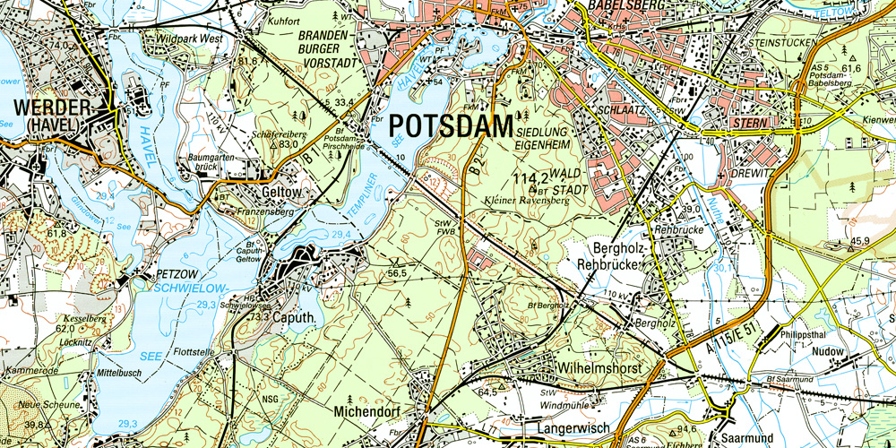 Vorschau Topographische Karten 1:100.000 (1987-2004)