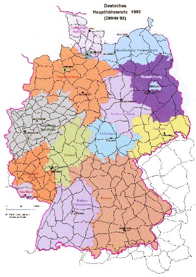 Deutsches Haupthöhennetz 1992