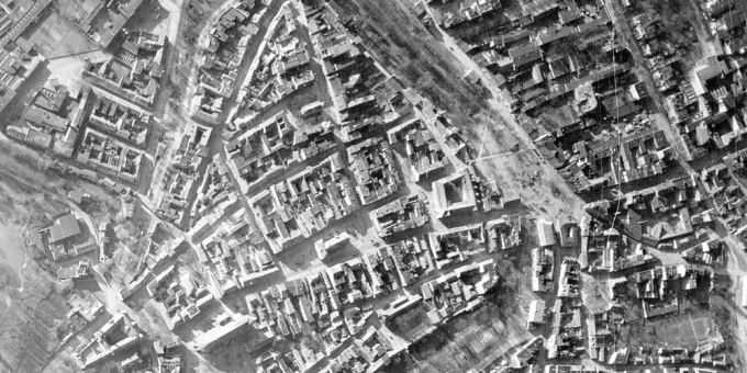 Vorschau Alliiertenluftbild Cottbus 1944