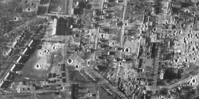 Vorschau Alliiertenluftbild Oranienburg 1945