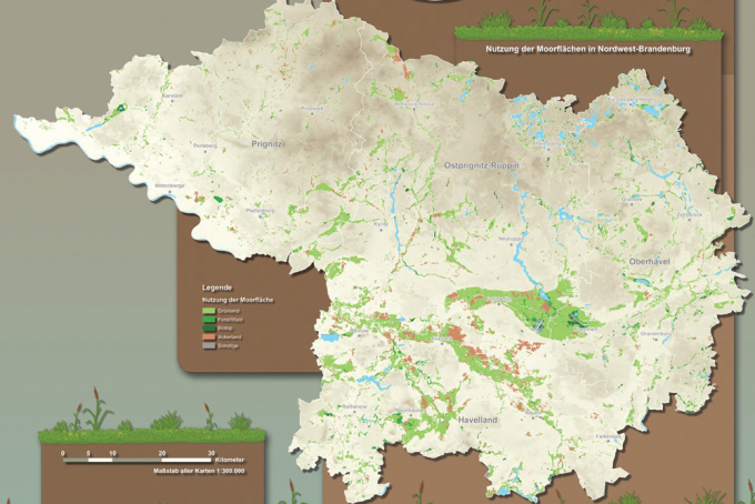 Ravenstein Projekt 2024 - Detailansicht Karte "Die grünen Helden in Nordwest-Brandenburg" 