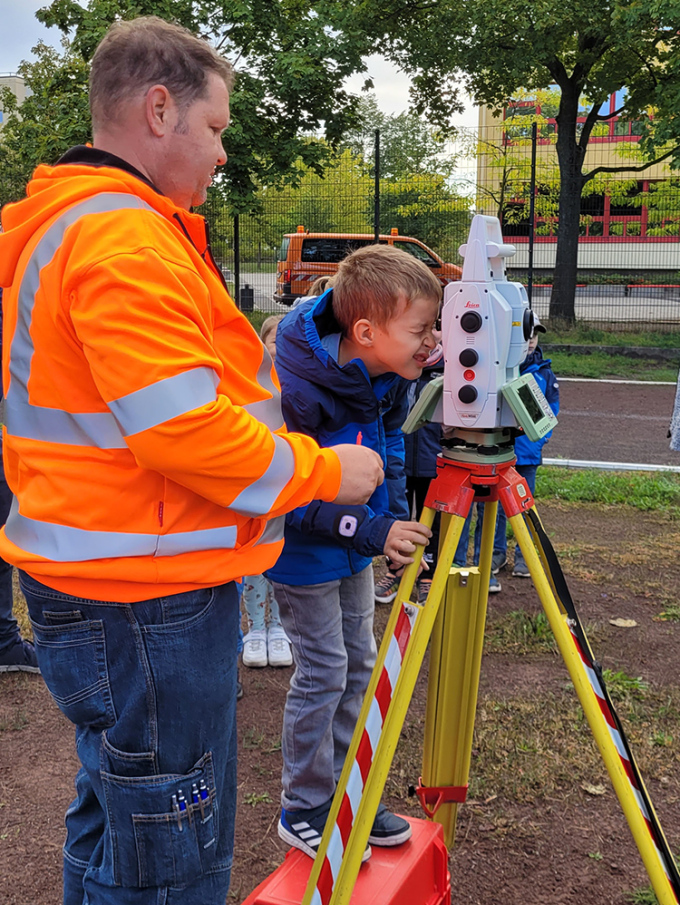 Foto: Blick durchs Tachymeter