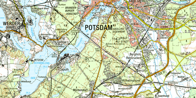Vorschau Topographische Karten 1:100.000 (1987-2004)